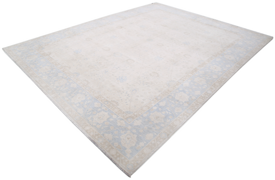 Hand Knotted Ariana Wool Rug - 9' 1" X 11' 11" 9' 1" X 11' 11" (277 X 363) / Ivory / Wool