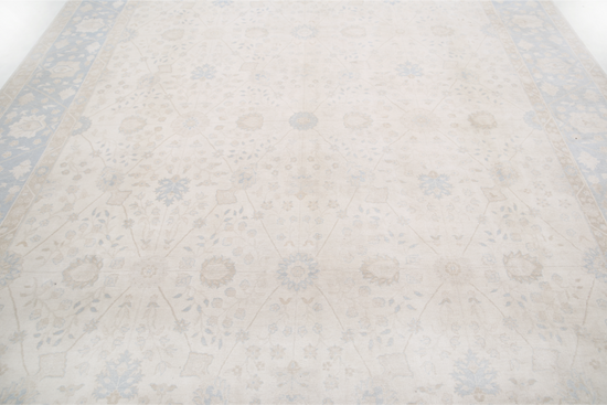 Hand Knotted Ariana Wool Rug - 9' 1" X 11' 11" 9' 1" X 11' 11" (277 X 363) / Ivory / Wool