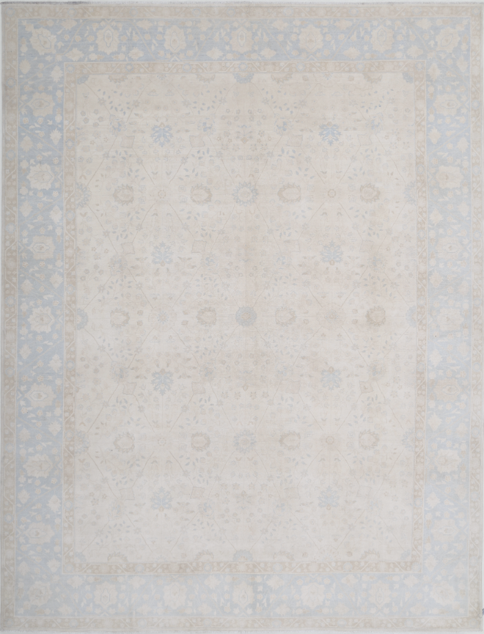 Hand Knotted Ariana Wool Rug - 9' 1" X 11' 11" 9' 1" X 11' 11" (277 X 363) / Ivory / Wool