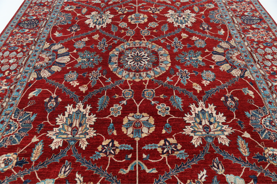 Hand Knotted Ariana Wool Rug - 9' 0" X 12' 0" 9' 0" X 12' 0" (274 X 366) / Red / Wool