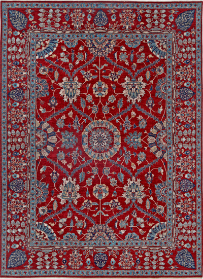 Hand Knotted Ariana Wool Rug - 9' 0" X 12' 0" 9' 0" X 12' 0" (274 X 366) / Red / Wool