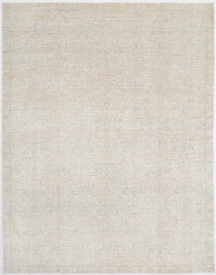 Hand Knotted Artemix Wool Rug - 7' 9" X 10' 0" 7' 9" X 10' 0" (236 X 305) / Beige / Wool