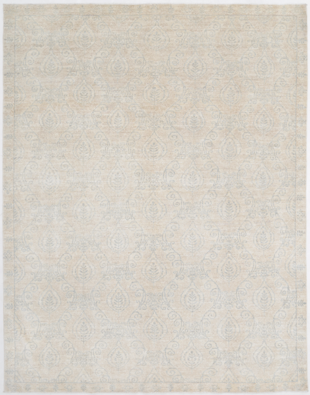 Hand Knotted Artemix Wool Rug - 7' 9" X 10' 0" 7' 9" X 10' 0" (236 X 305) / Beige / Wool