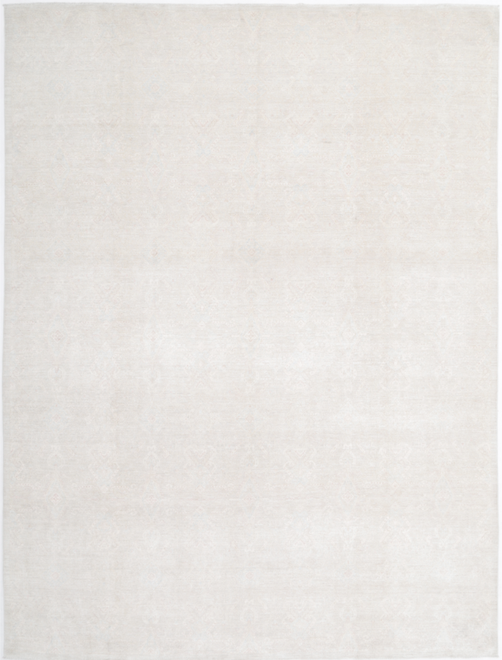 Hand Knotted Artemix Wool Rug - 8' 9" X 11' 11" 8' 9" X 11' 11" (267 X 363) / Ivory / Wool