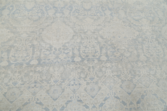 Hand Knotted Artemix Wool Rug - 8' 9" X 12' 1" 8' 9" X 12' 1" (267 X 368) / Blue / Wool