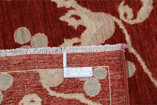 Hand Knotted Artemix Wool Rug - 9' 4" X 12' 1" 9' 4" X 12' 1" (284 X 368) / Red / Wool