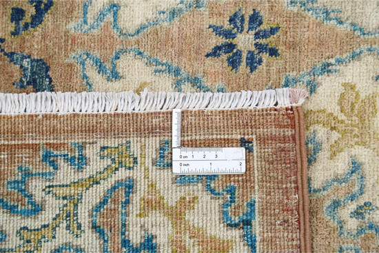 Hand Knotted Artemix Wool Rug - 8' 10" X 12' 2" 8' 10" X 12' 2" (269 X 371) / Tan / Wool