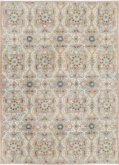 Hand Knotted Artemix Wool Rug - 8' 10" X 12' 2" 8' 10" X 12' 2" (269 X 371) / Tan / Wool