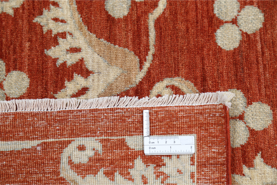 Hand Knotted Artemix Wool Rug - 9' 8" X 13' 3" 9' 8" X 13' 3" (295 X 404) / Rust / Wool