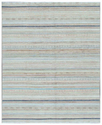 Hand Knotted Berjesta Wool Rug - 7' 9" X 9' 6" 7' 9" X 9' 6" (236 X 290) / Taupe / Wool