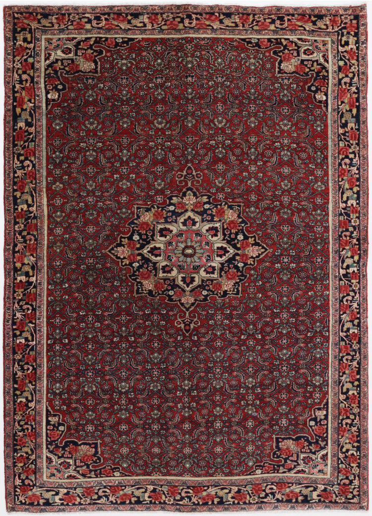 Hand Knotted Masterpiece Persian Bijar Wool Rug - 4'6'' x 6'5''