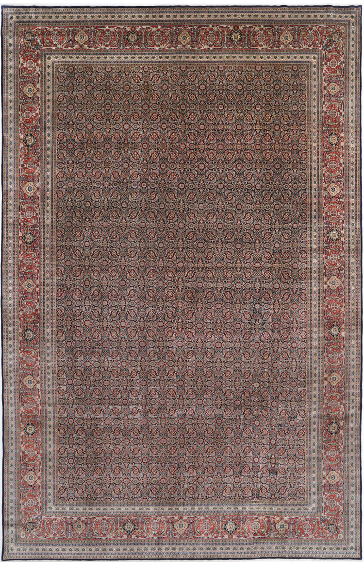 Hand Knotted Persian Bijar Wool Rug - 11'8'' x 18'2''
