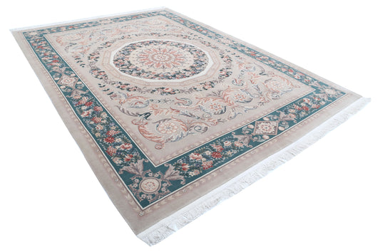 Hand Knotted Chinese Wool Rug - 8'11'' x 12'1''