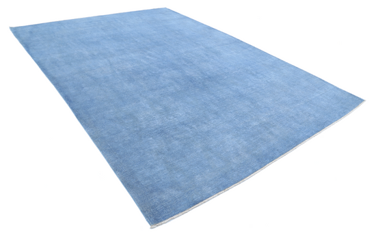 Hand Knotted Overdye Wool Rug - 8' 8" X 12' 0" 8' 8" X 12' 0" (264 X 366) / Blue / Wool