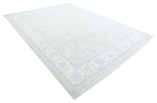 Hand Knotted Serenity Wool Rug - 9' 0" X 12' 1" 9' 0" X 12' 1" (274 X 368) / Ivory / Wool