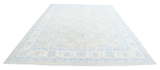 Hand Knotted Serenity Wool Rug - 9' 0" X 12' 1" 9' 0" X 12' 1" (274 X 368) / Ivory / Wool