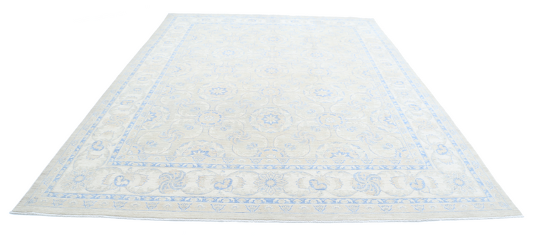 Hand Knotted Serenity Wool Rug - 9' 0" X 12' 1" 9' 0" X 12' 1" (274 X 368) / Ivory / Wool