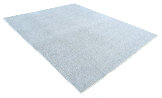 Hand Knotted Overdye Wool Rug - 8' 2" X 9' 10" 8' 2" X 9' 10" (249 X 300) / Grey / Wool