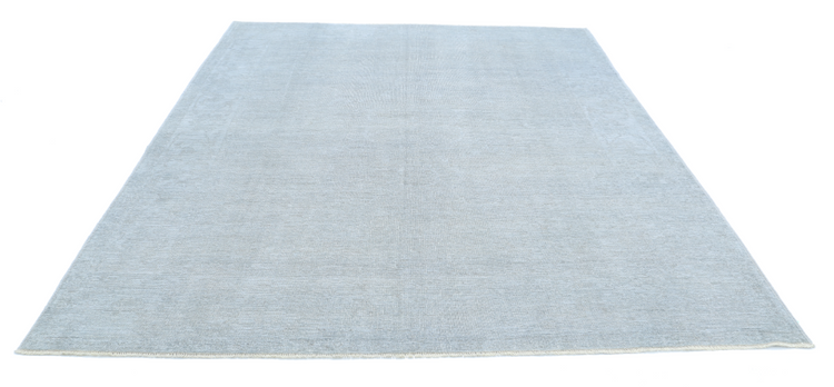 Hand Knotted Overdye Wool Rug - 8' 2" X 9' 10" 8' 2" X 9' 10" (249 X 300) / Grey / Wool