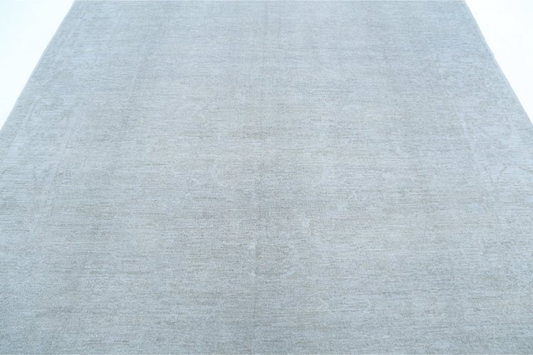 Hand Knotted Overdye Wool Rug - 8' 2" X 9' 10" 8' 2" X 9' 10" (249 X 300) / Grey / Wool