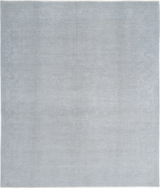 Hand Knotted Overdye Wool Rug - 8' 2" X 9' 10" 8' 2" X 9' 10" (249 X 300) / Grey / Wool