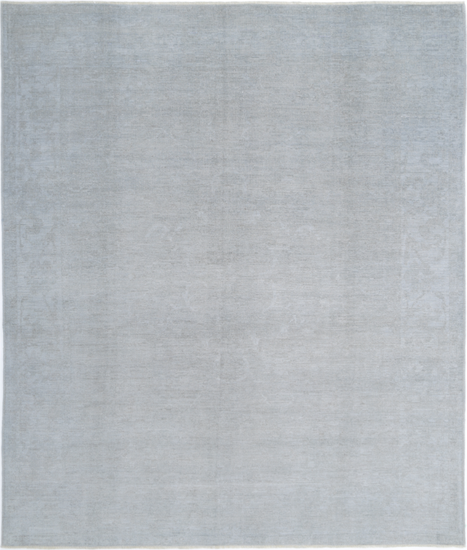 Hand Knotted Overdye Wool Rug - 8' 2" X 9' 10" 8' 2" X 9' 10" (249 X 300) / Grey / Wool