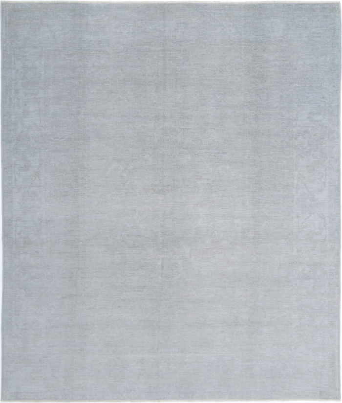 Hand Knotted Overdye Wool Rug - 8' 2" X 9' 10" 8' 2" X 9' 10" (249 X 300) / Grey / Wool