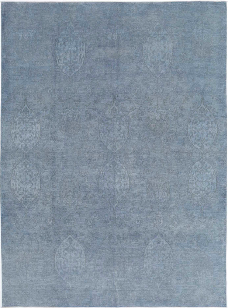 Hand Knotted Overdyed Wool Rug - 10'0'' x 13'5''