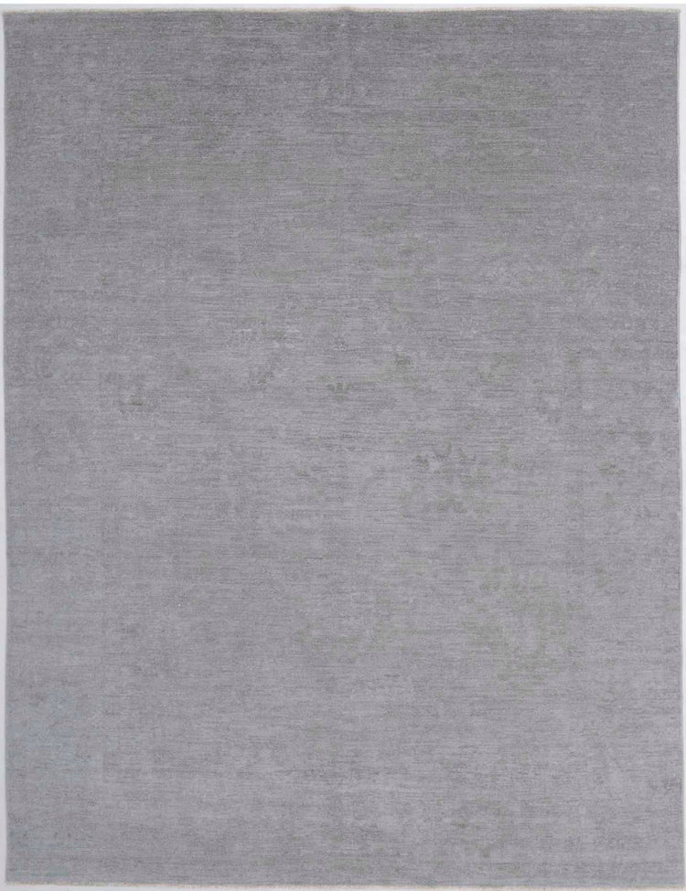 Hand Knotted Overdyed Wool Rug - 7'3'' x 9'6''