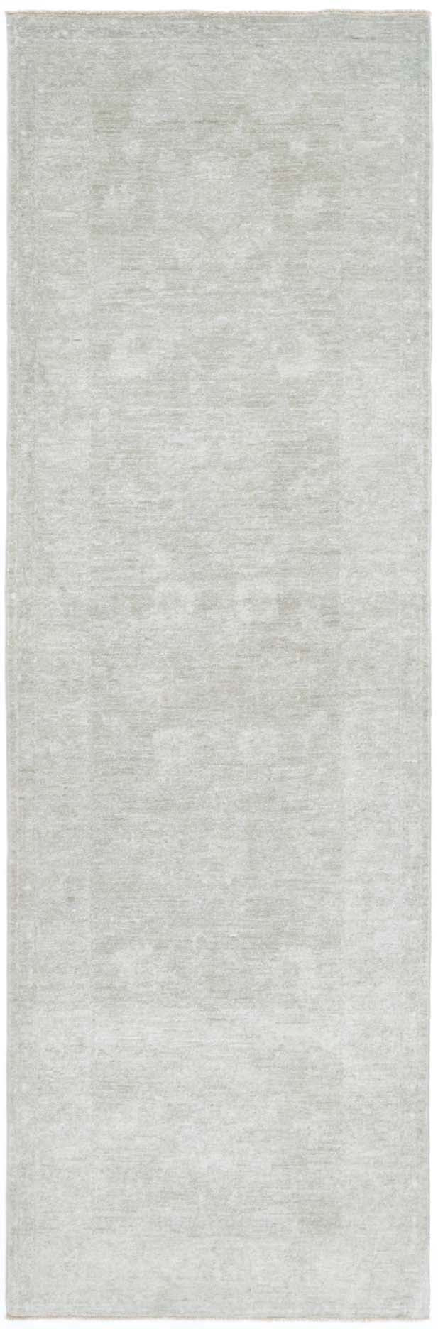 Hand Knotted Overdyed Wool Rug - 2'5'' x 8'5''