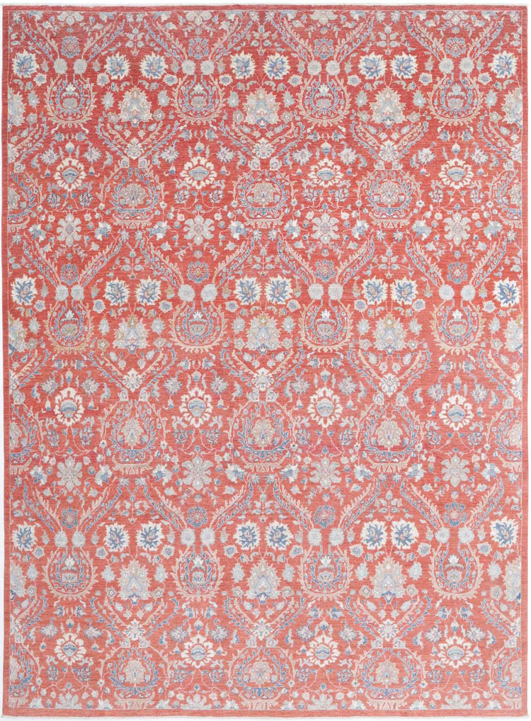 Hand Knotted Artemix Wool Rug - 8'9'' x 12'0''