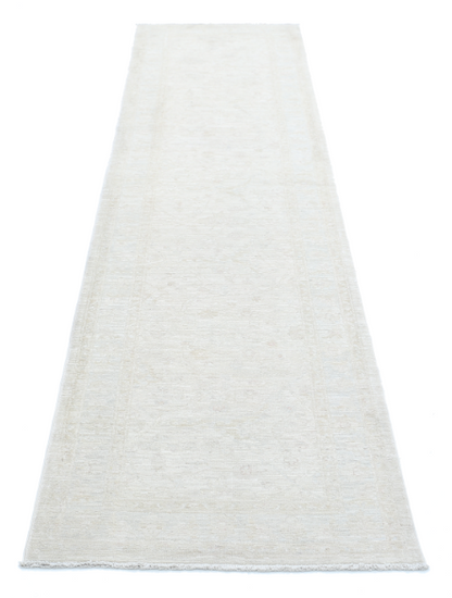 Hand Knotted Serenity Wool Rug - 2' 5" X 10' 0" 2' 5" X 10' 0" (74 X 305) / Ivory / Wool