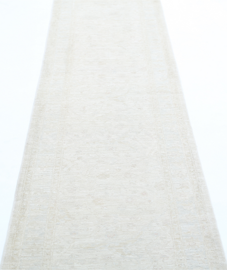 Hand Knotted Serenity Wool Rug - 2' 5" X 10' 0" 2' 5" X 10' 0" (74 X 305) / Ivory / Wool