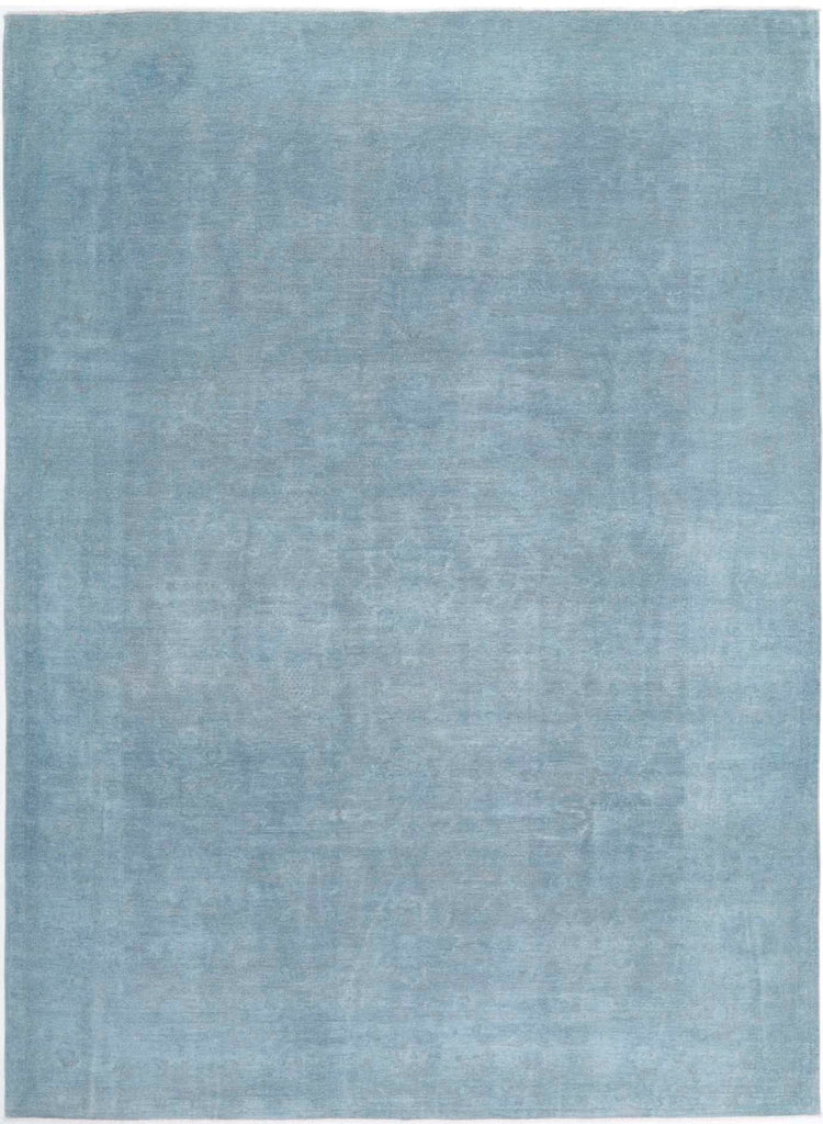 Hand Knotted Overdyed Wool Rug - 8'11'' x 12'6''