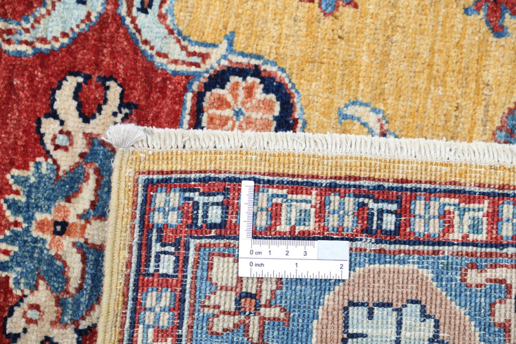 Hand Knotted Afghanistan Ziegler Wool Rug - 4'0'' x 5'10''