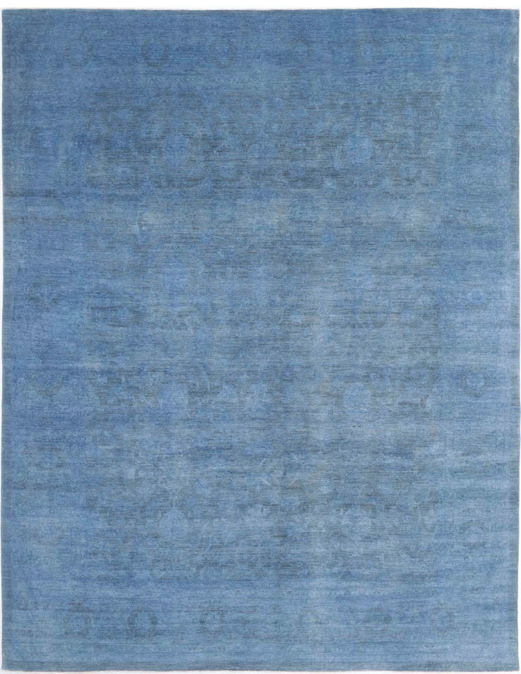 Hand Knotted Overdyed Wool Rug - 11'8'' x 14'7''