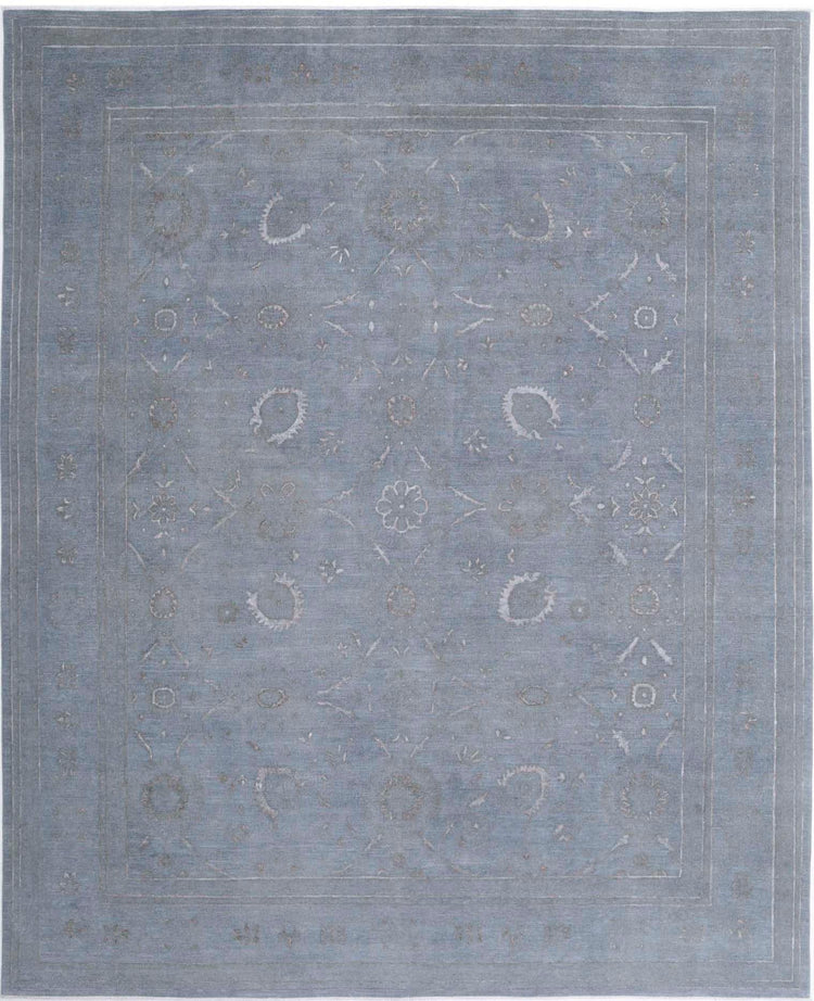 Hand Knotted Onyx Wool Rug - 12'10'' x 15'8''