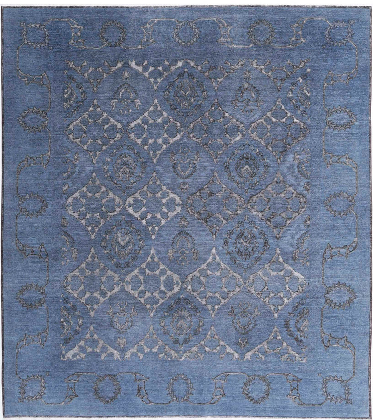 Hand Knotted Onyx Wool Rug - 7'10'' x 8'10''