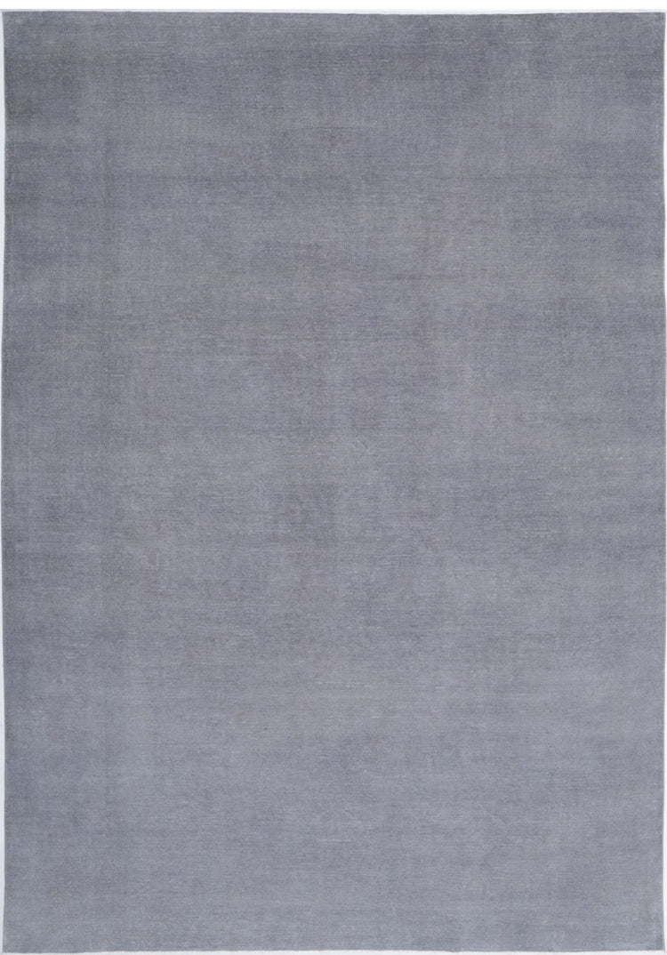 Hand Knotted Overdyed Wool Rug - 10'6'' x 14'7''