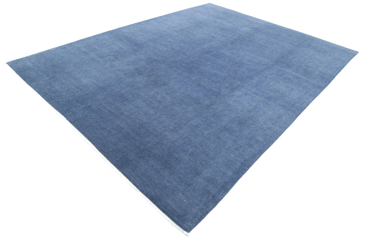 Hand Knotted Overdyed Wool Rug - 8'6'' x 11'4''