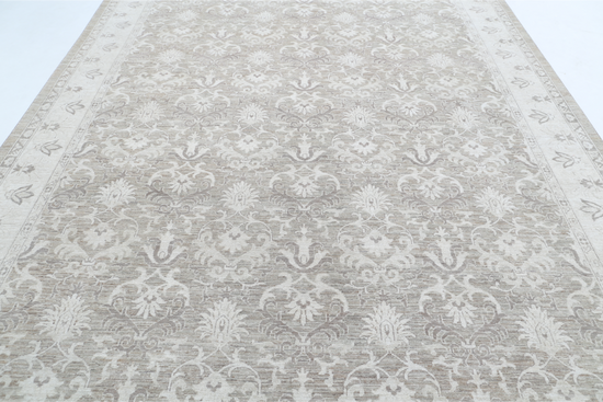 Hand Knotted Serenity Wool Rug - 8' 9" X 11' 8" 8' 9" X 11' 8" (267 X 356) / Taupe / Wool