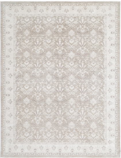 Hand Knotted Serenity Wool Rug - 8' 9" X 11' 8" 8' 9" X 11' 8" (267 X 356) / Taupe / Wool