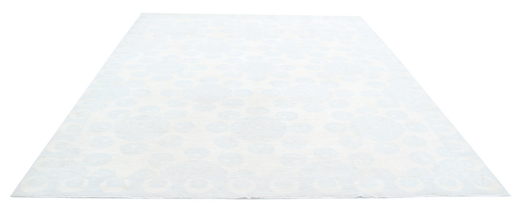 Hand Knotted Artemix Wool Rug - 8' 11" X 11' 7" 8' 11" X 11' 7" (272 X 353) / Ivory / Wool