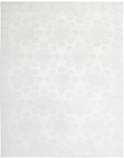 Hand Knotted Artemix Wool Rug - 8' 11" X 11' 7" 8' 11" X 11' 7" (272 X 353) / Ivory / Wool