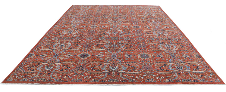 Hand Knotted Artemix Wool Rug - 10'0'' x 13'2''