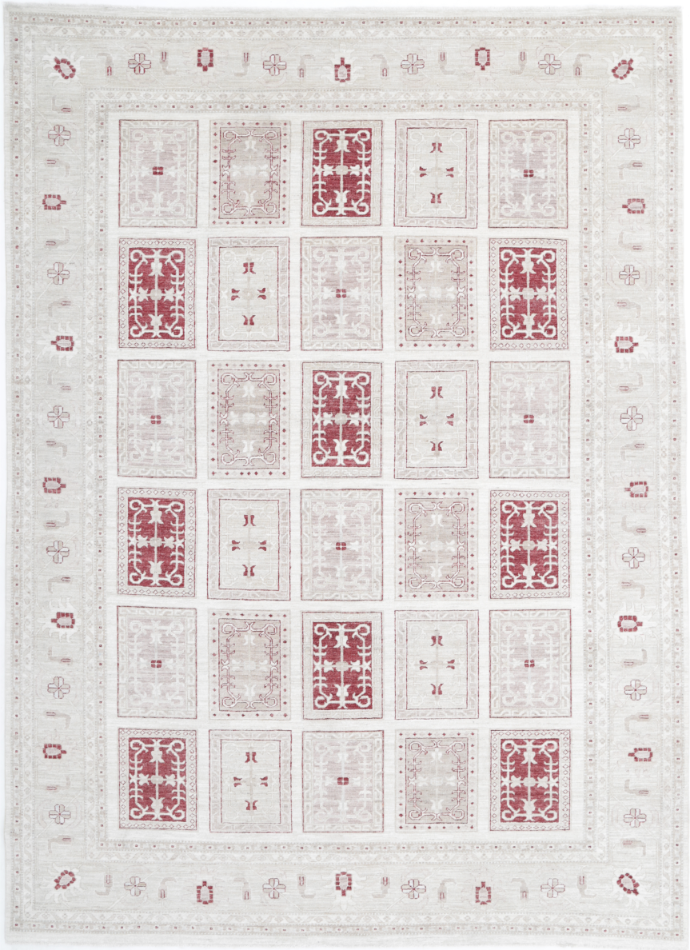 Hand Knotted Serenity Wool Rug - 8' 1" X 11' 2" 8' 1" X 11' 2" (246 X 340) / Ivory / Wool