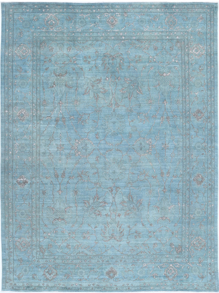 Hand Knotted Onyx Wool Rug - 8'10'' x 11'10''