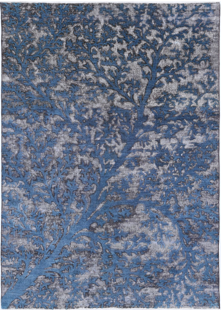 Hand Knotted Onyx Wool Rug - 5'9'' x 8'3''