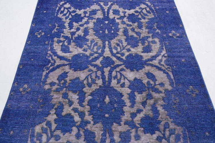 Hand Knotted Onyx Wool Rug - 4'6'' x 6'6''