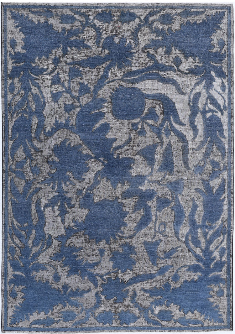Hand Knotted Onyx Wool Rug - 5'9'' x 8'0''